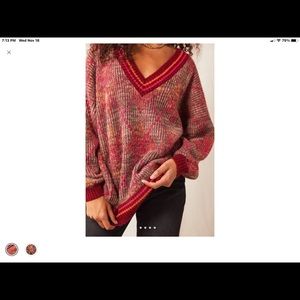 Free People Women’s Tunic Sugar Jam V-Neck Sz XL